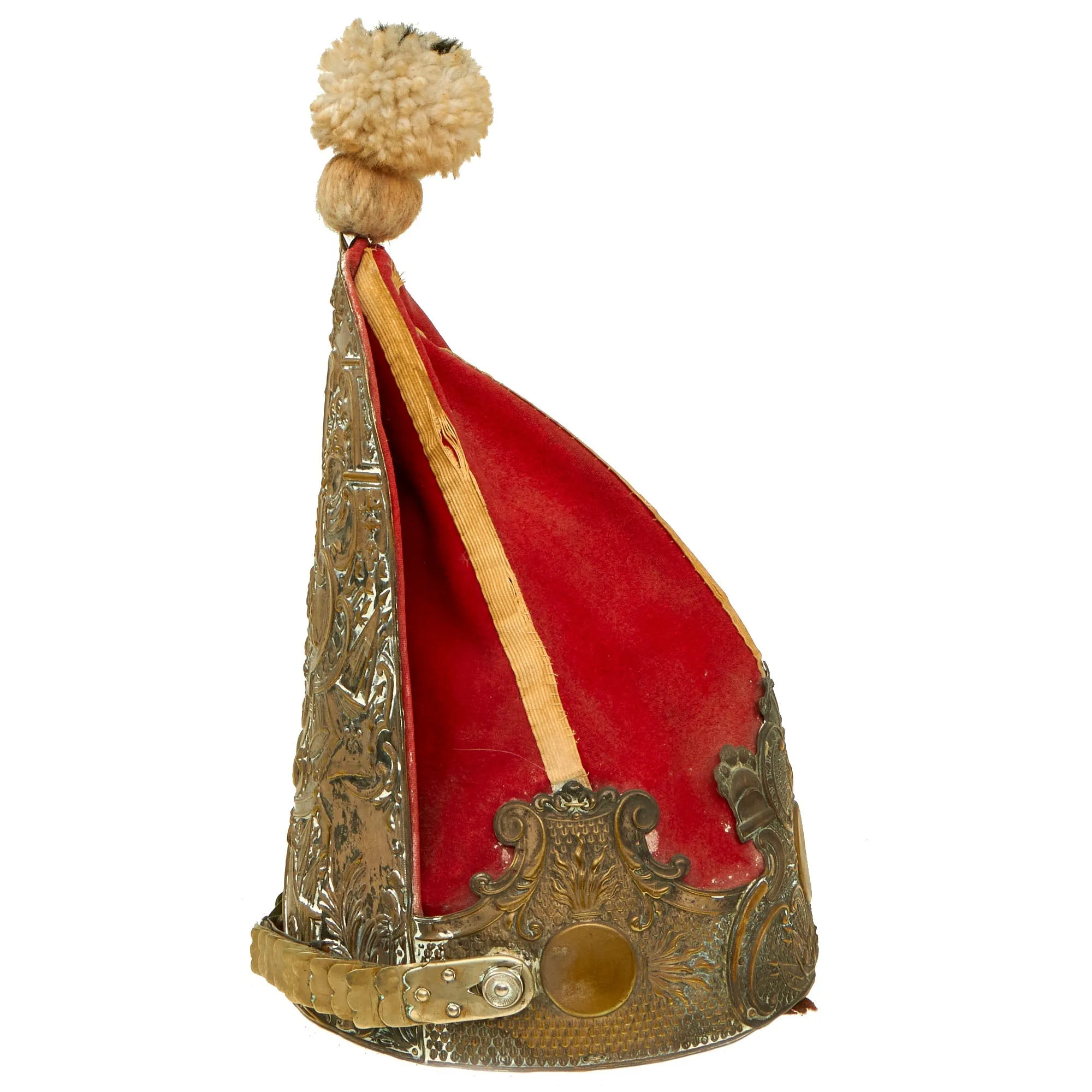 Original Imperial German Late 19th Century Prussian Model 1894 1st Foot Guards Grenadiers Mitre Cap