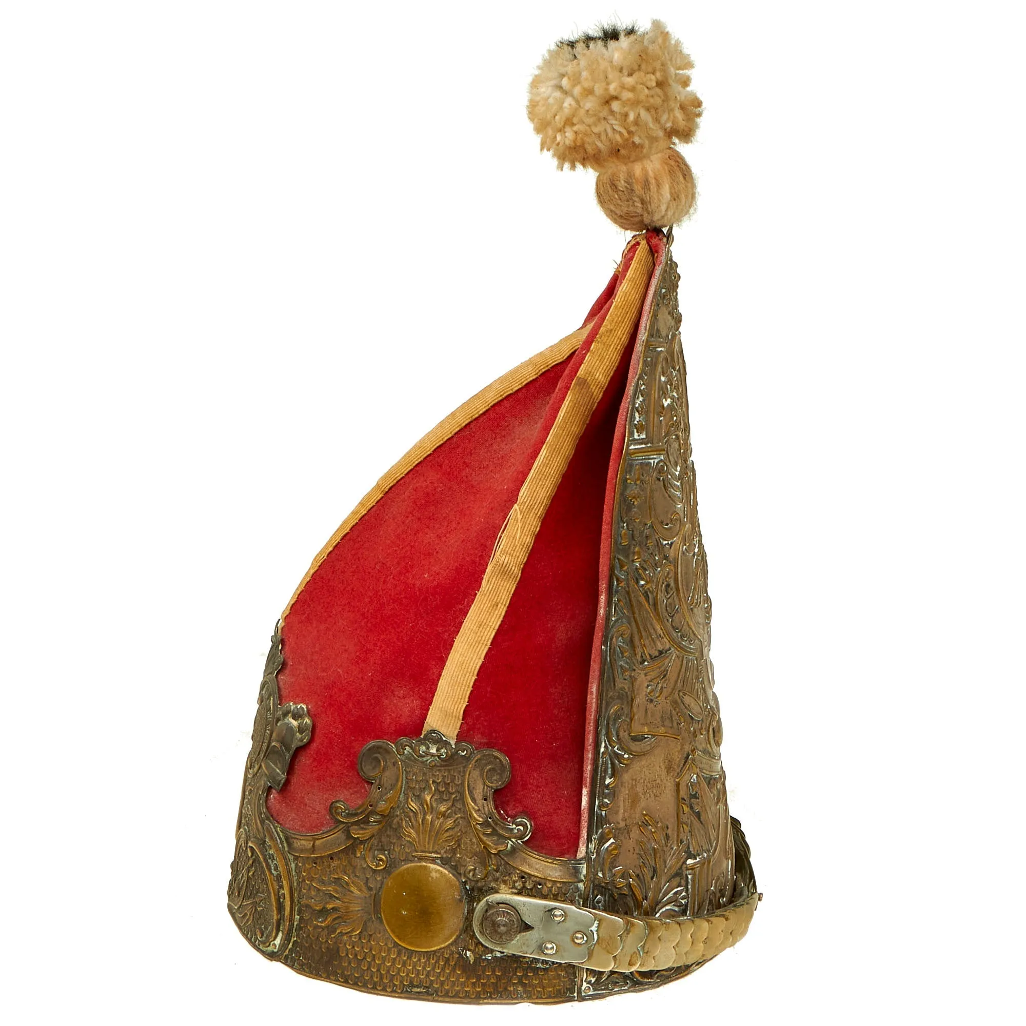 Original Imperial German Late 19th Century Prussian Model 1894 1st Foot Guards Grenadiers Mitre Cap