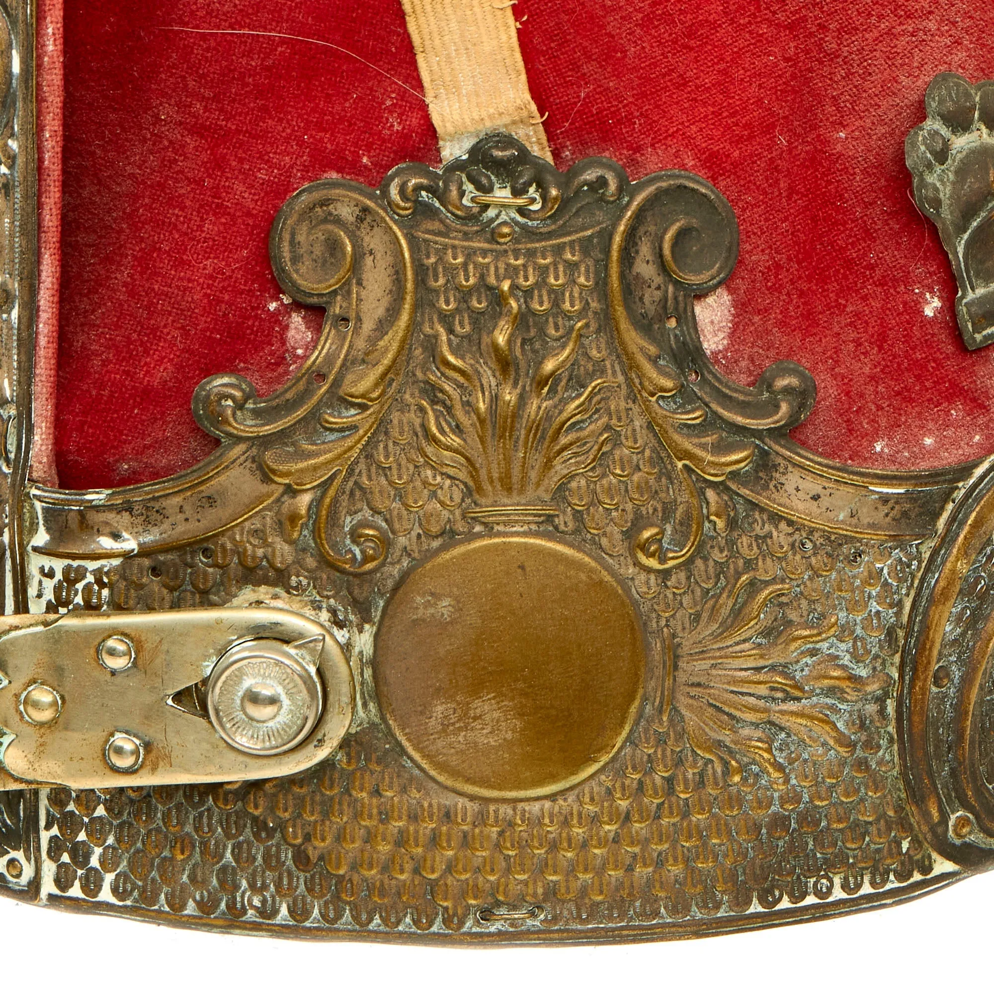 Original Imperial German Late 19th Century Prussian Model 1894 1st Foot Guards Grenadiers Mitre Cap