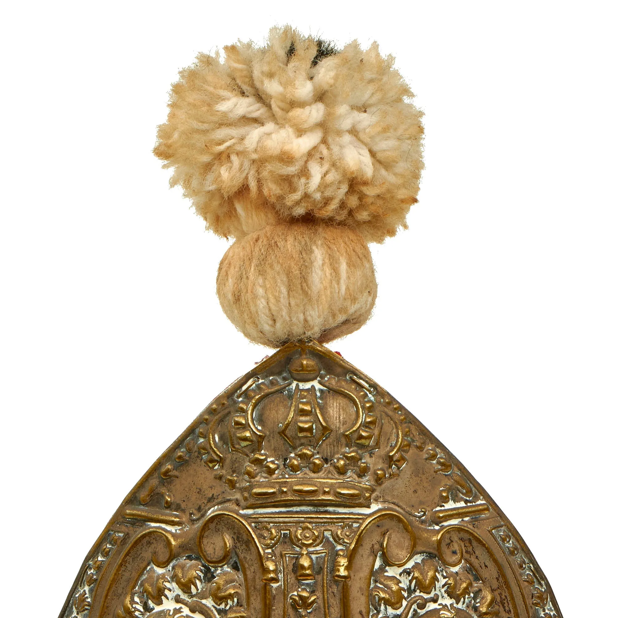 Original Imperial German Late 19th Century Prussian Model 1894 1st Foot Guards Grenadiers Mitre Cap