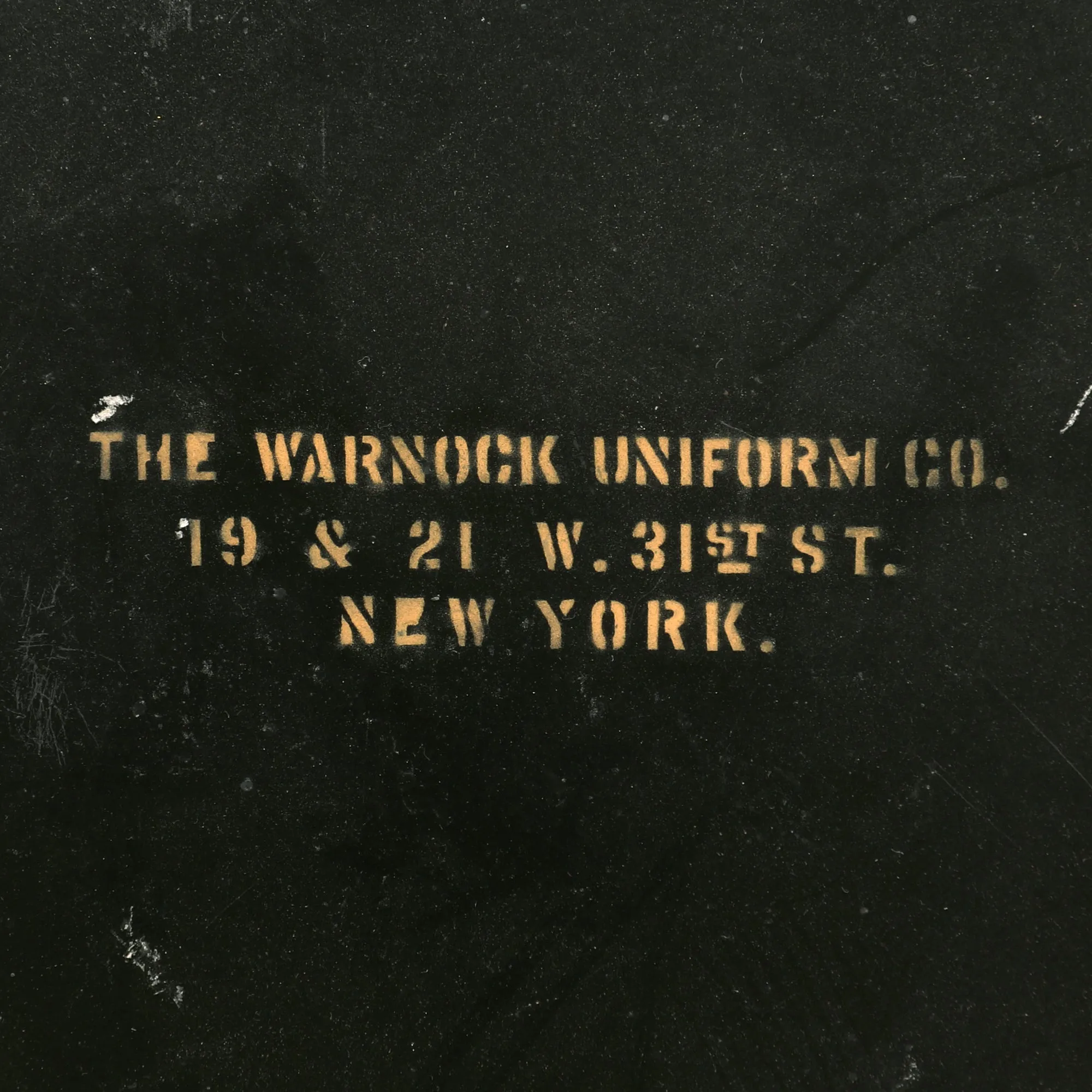 Original U.S. Late 19th Century New York Hussars Squadron A Astrakhan Busby Hat with Plume by Warnock Uniform Co. with Transit Tin