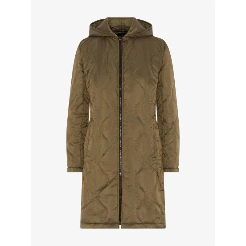 Padded Quilted Down Hooded Jacket