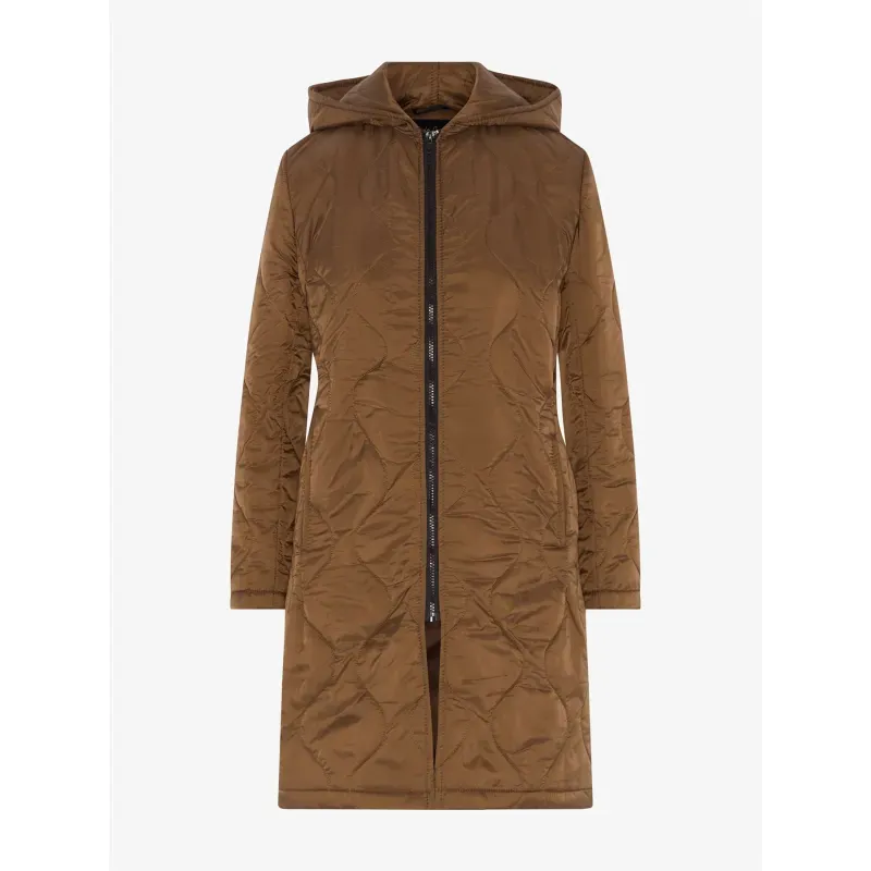 Padded Quilted Down Hooded Jacket