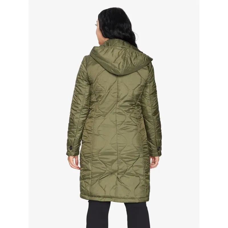 Padded Quilted Down Hooded Jacket
