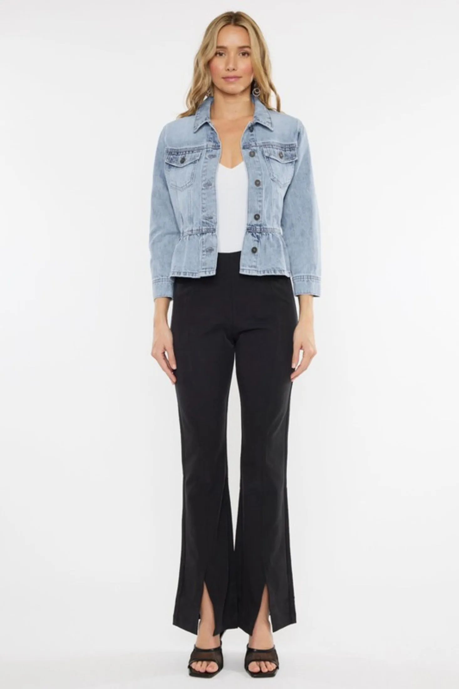 Peplum Denim Jacket