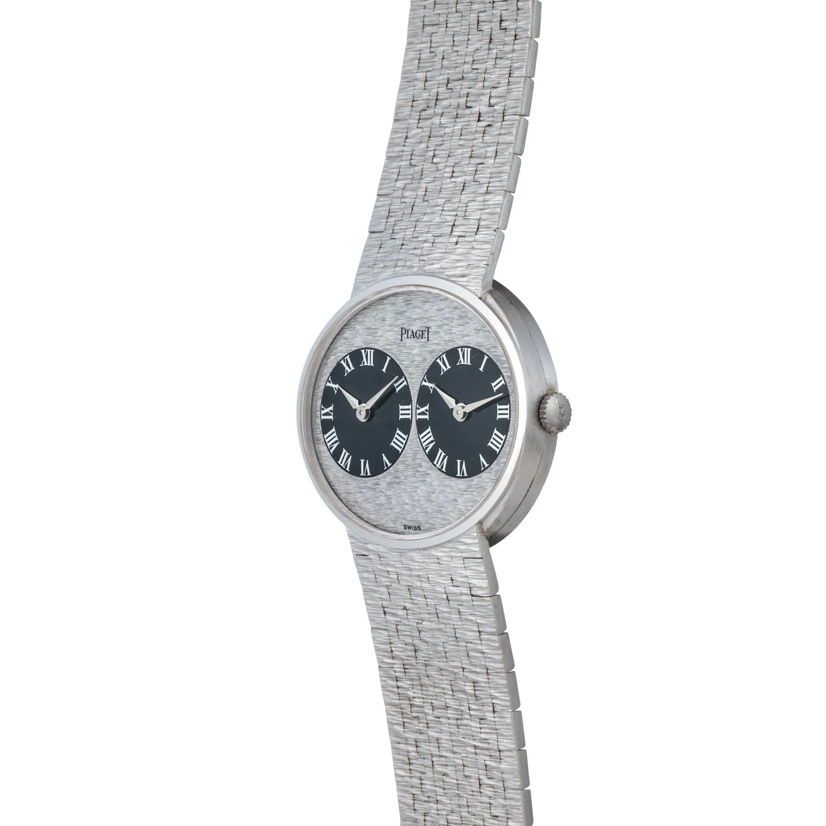 Piaget White Gold 'Twin Time' Dress Watch