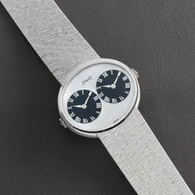 Piaget White Gold 'Twin Time' Dress Watch