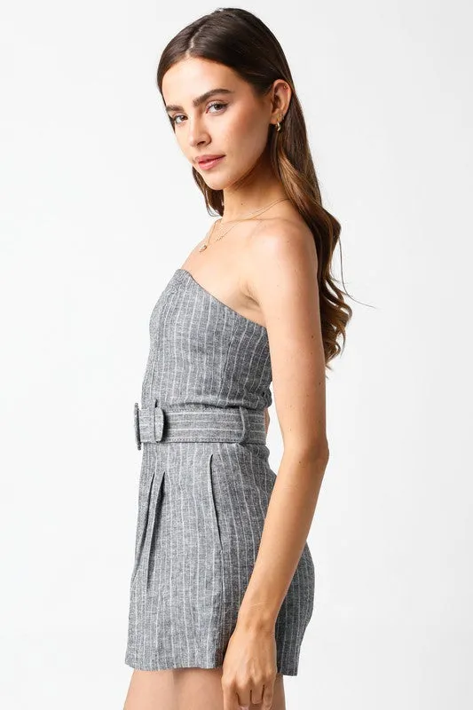 Pinstripe Romper