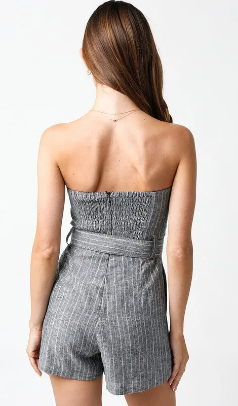 Pinstripe Romper