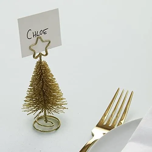 Place Card Holders - Glitter Christmas Trees