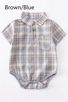 Plaid Romper (4 Colors)