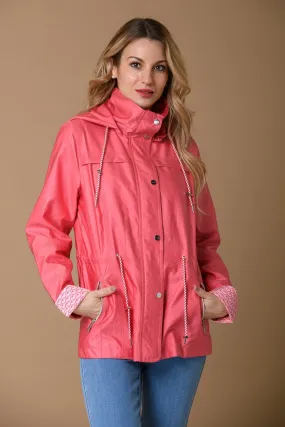 Print Lining Mac - Coral