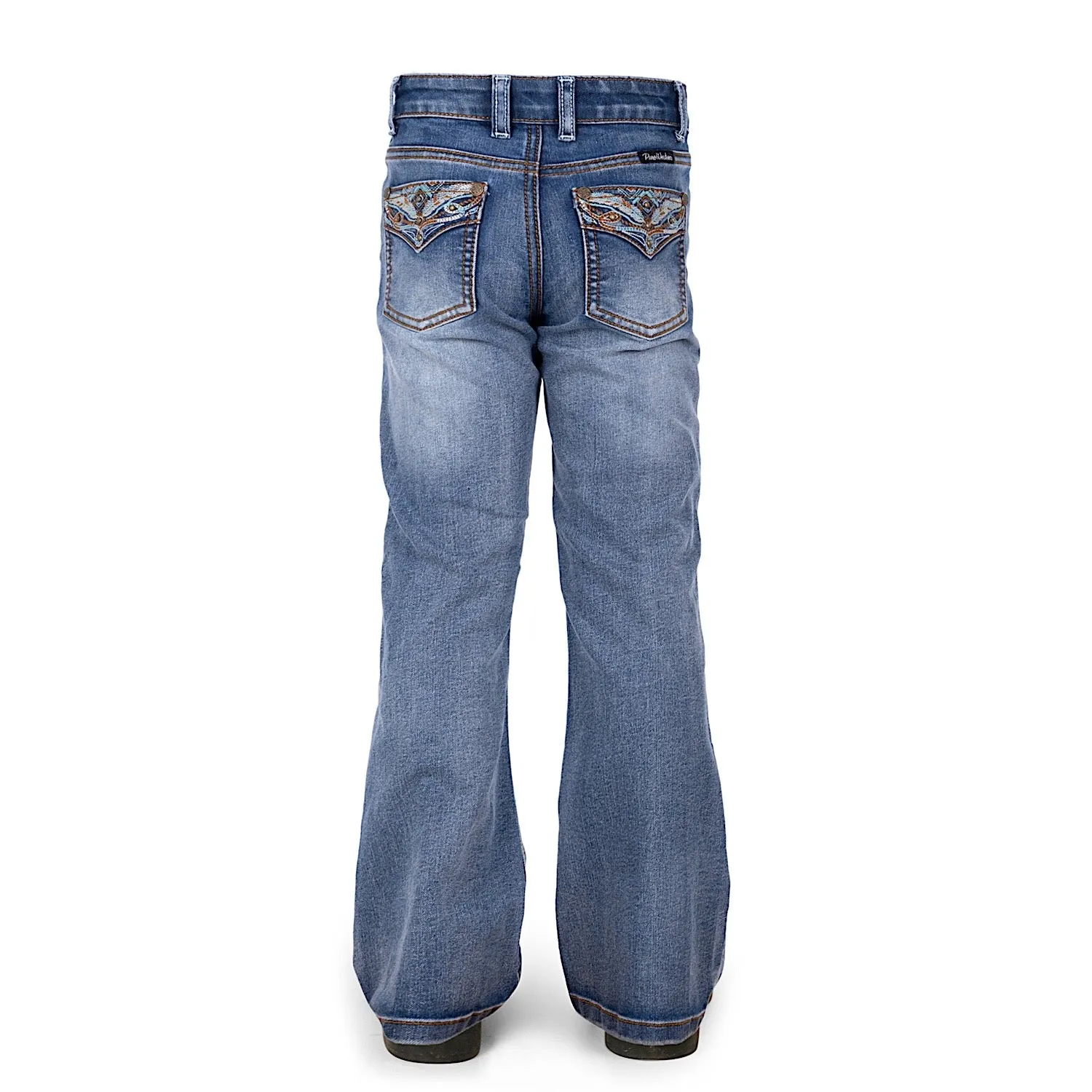 Pure Western Girl's Nina Boot Cut Jean-Moonshine