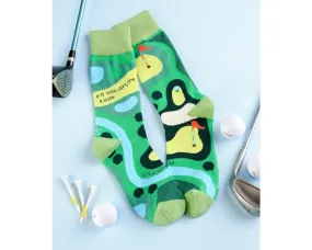 "Golf" Cotton Dress Crew Socks by YO Sox - Large