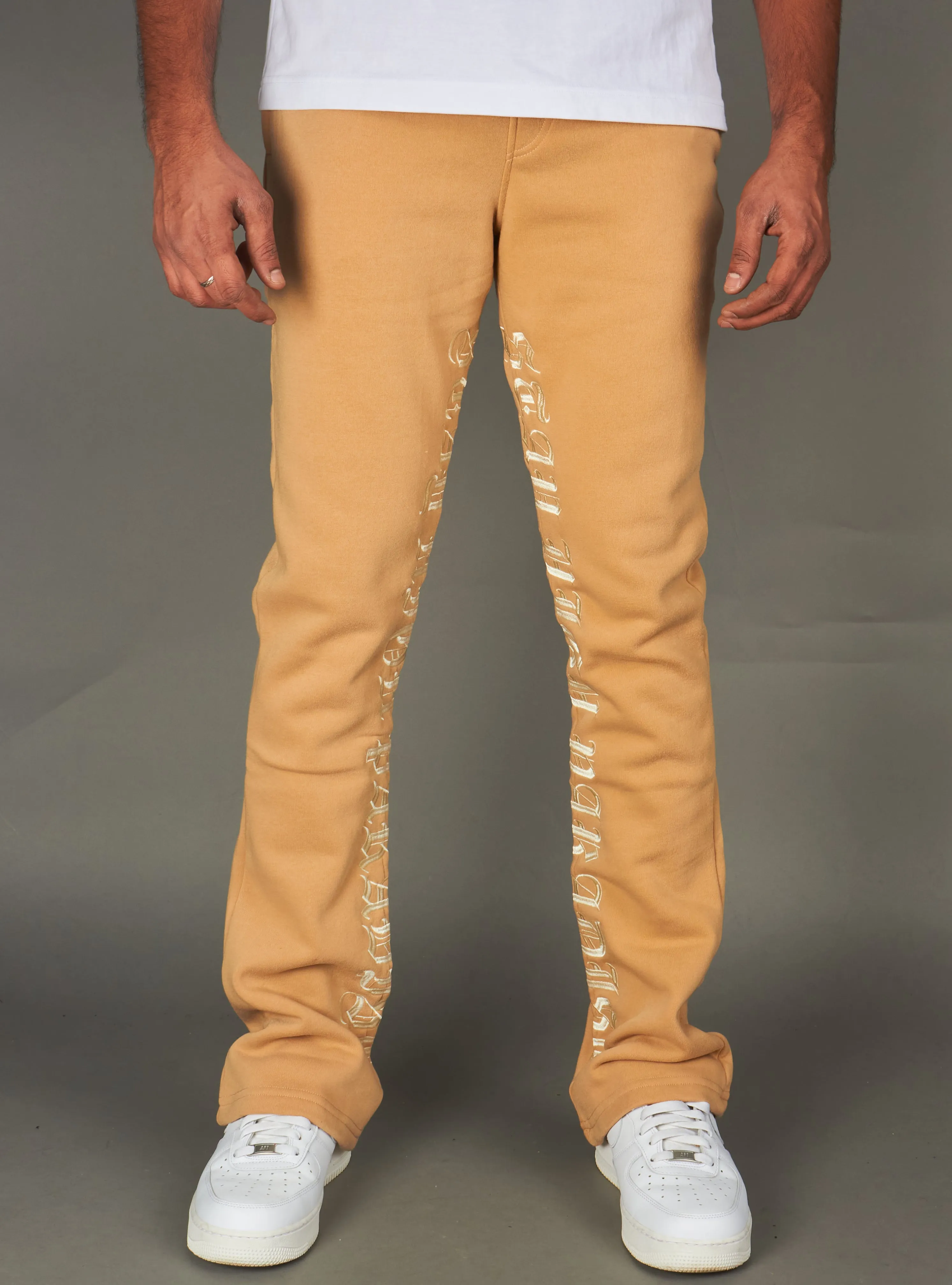 Rebel Minds Sweatpants - Stay High FLC - Beige - 100-491