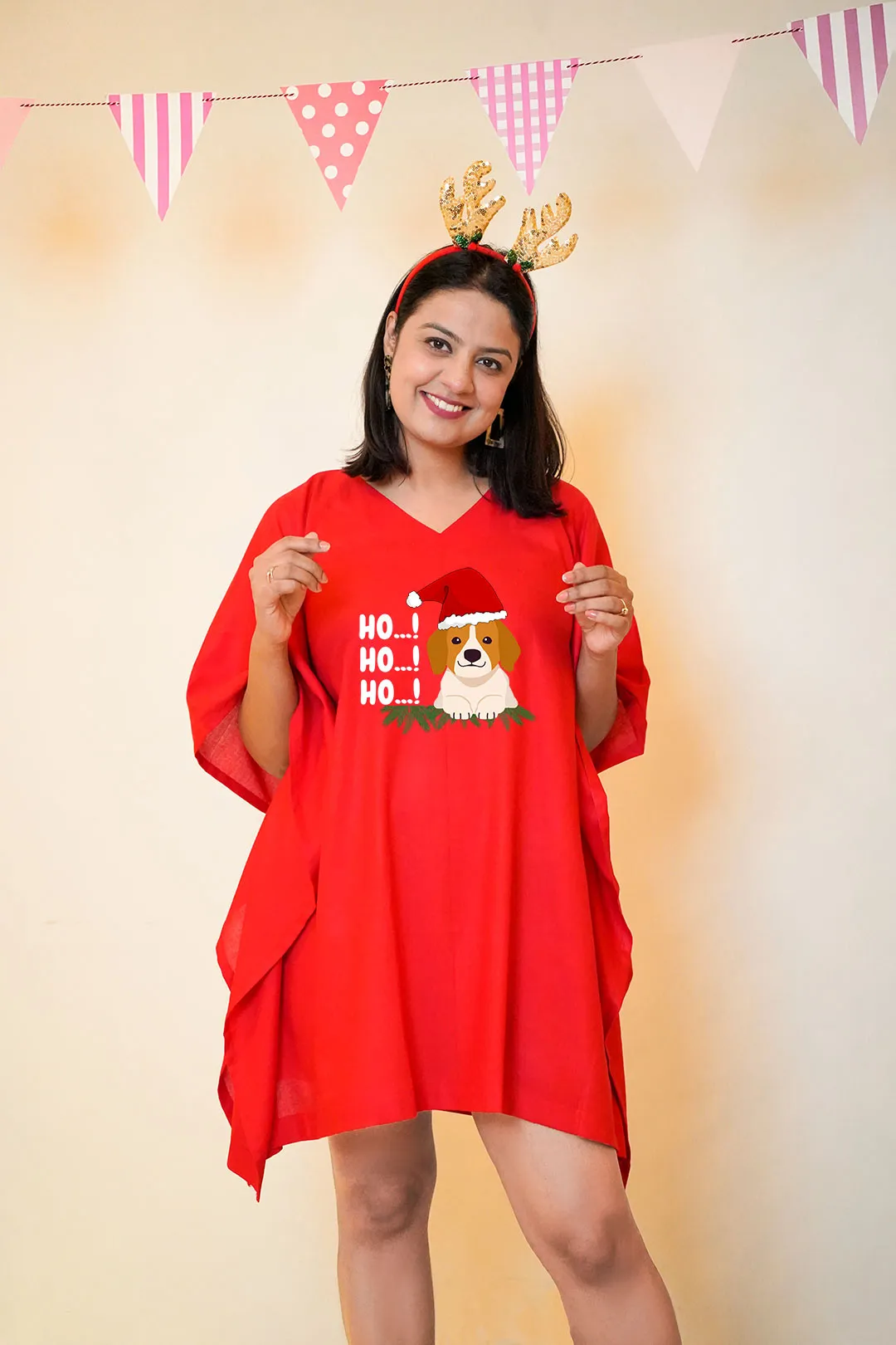 Red Rayon Kaftan - HO!