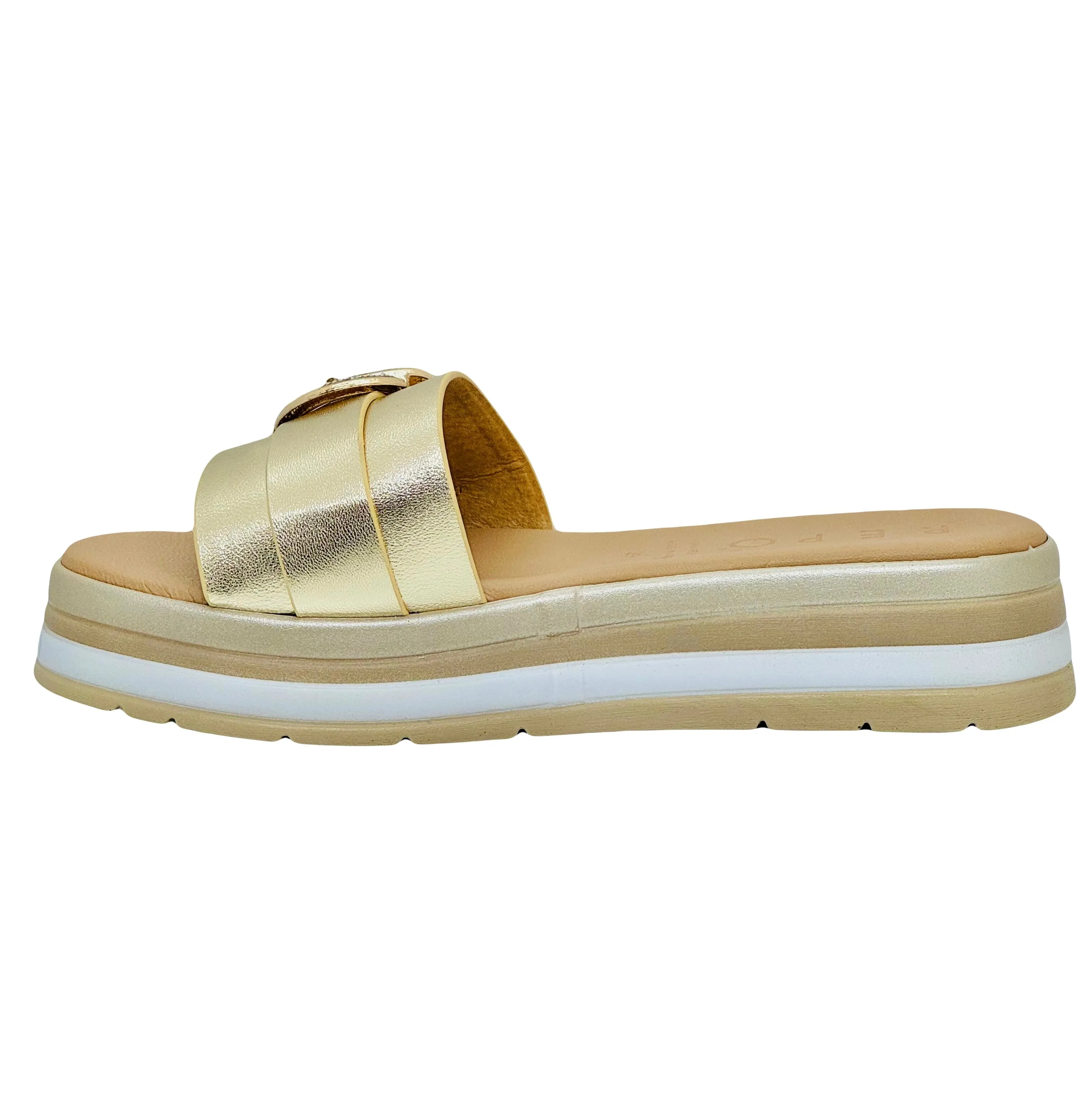Repo Ladies Diamante Trim Mule Sandal