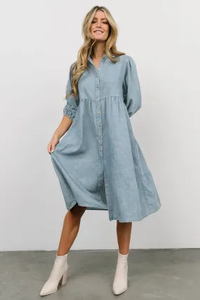 Sari Babydoll Dress | Chambray