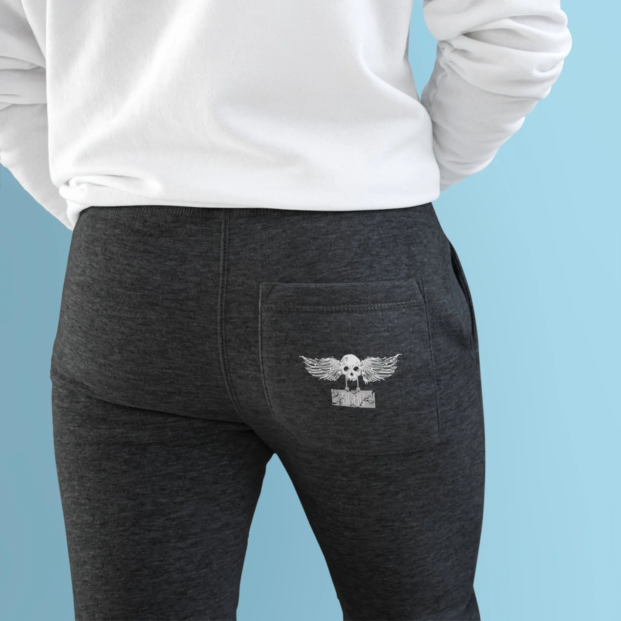 SCBC Unisex "Bone Drone" Fleece Joggers. Joggers, Grey Sweatpants, Casual Wear, Streetwear, Sports Wear, Unisex, Sweatpants, Brand Name.