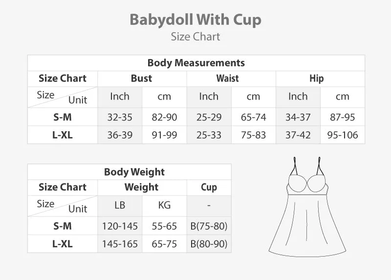 Sexy Babydoll Mesh And Lace