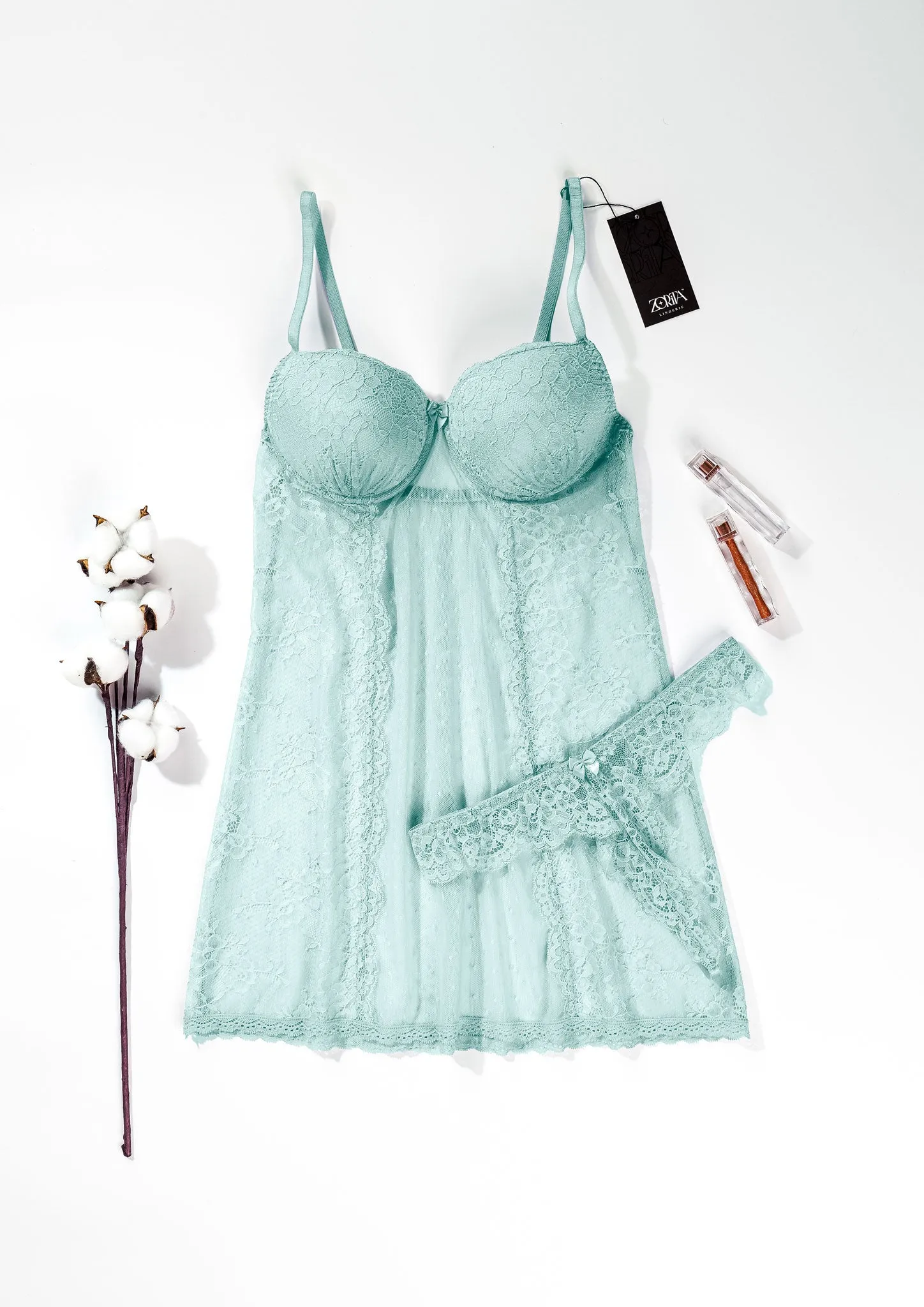 Sexy Babydoll Mesh And Lace