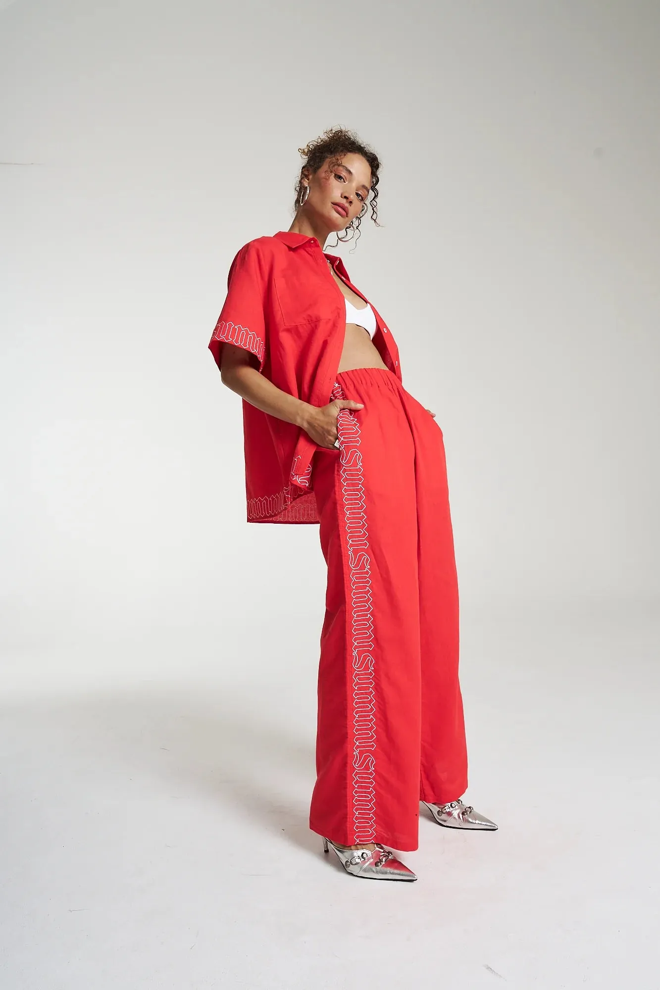 Sig Linen Pants - Scarlet Summi