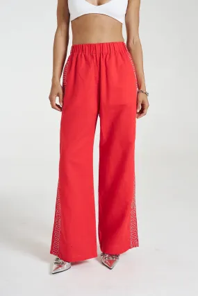 Sig Linen Pants - Scarlet Summi