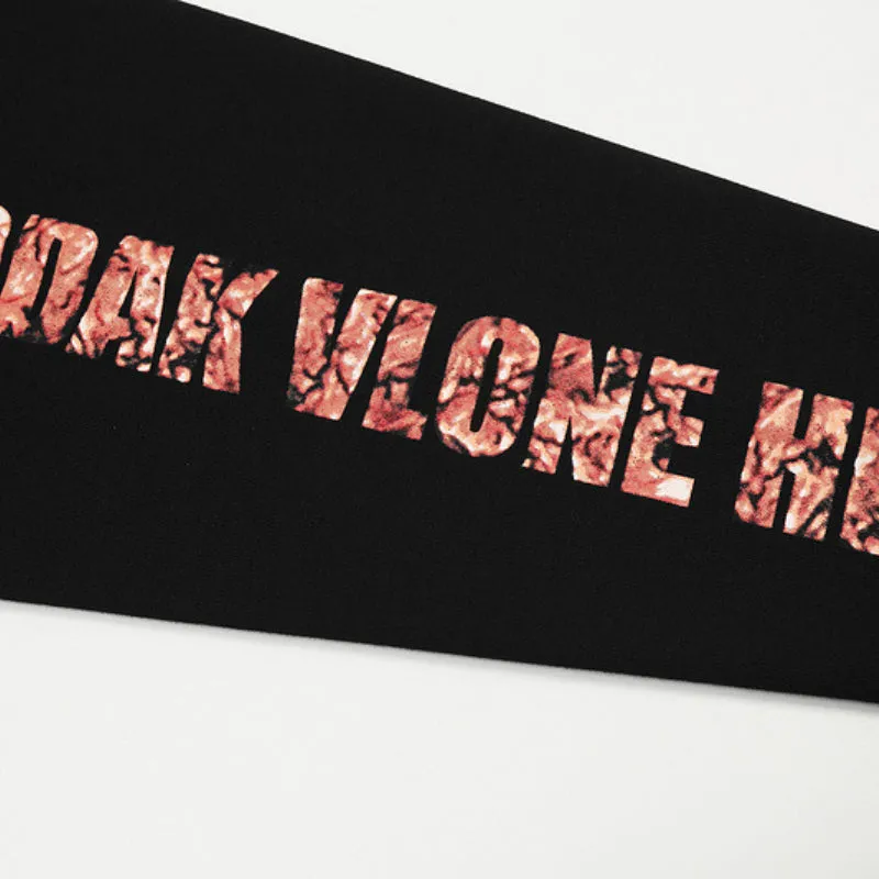 Skull Vlone Hoodie Printed Short-Sleeved T-shirt Hip Hop Hooded Sweater