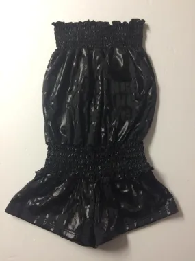 SMOCKED ROMPER BLACK DANCE