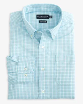 Southern Tide Men's brrr°® Charleston Beaumont Plaid Intercoastal Sport Shirt - Rain Water