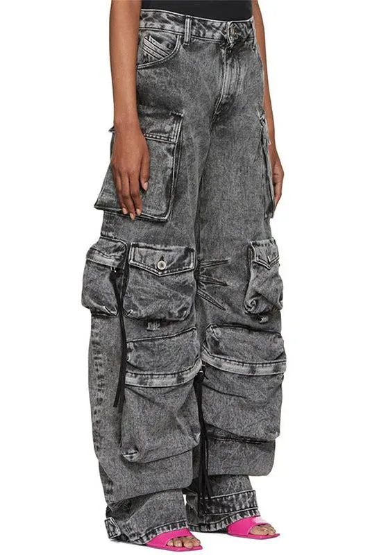 Street Style smoky cargo pants