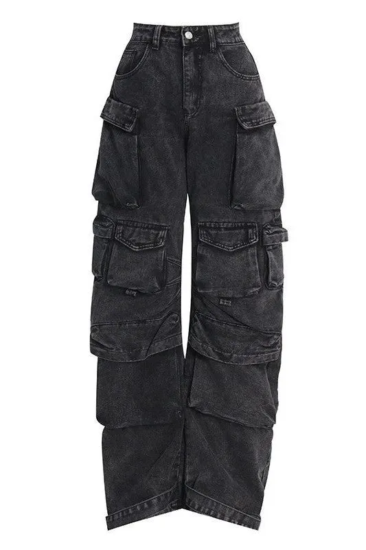 Street Style smoky cargo pants