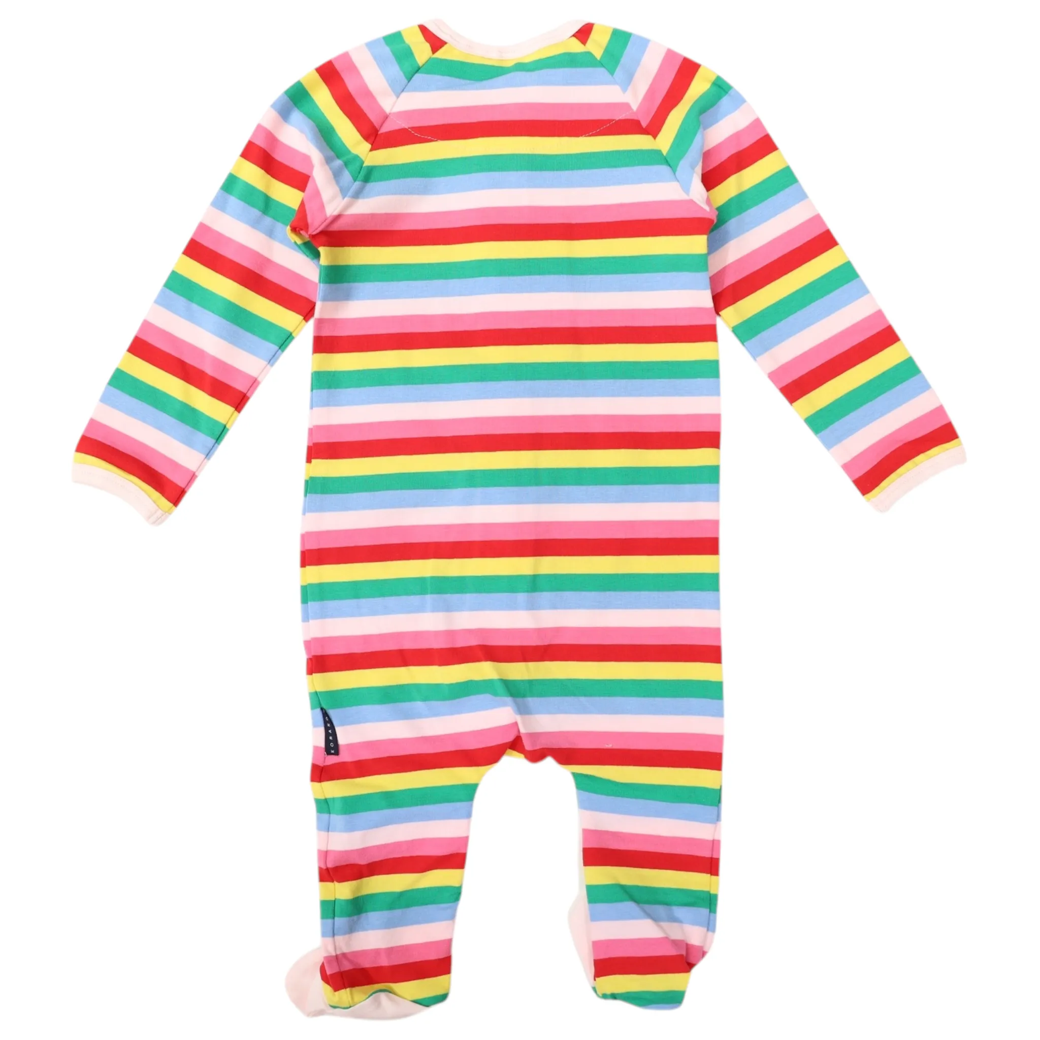 Stripe Long Sleeve Zip Romper Rainbow Stripe