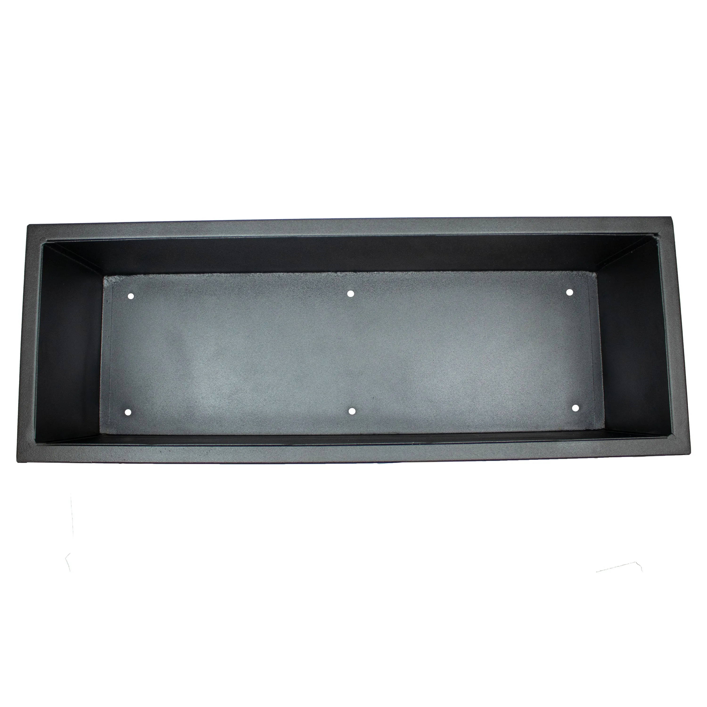 Sunnydaze Modern Simplicity Metal Raised Planter Box with Legs - Black - 27.5"