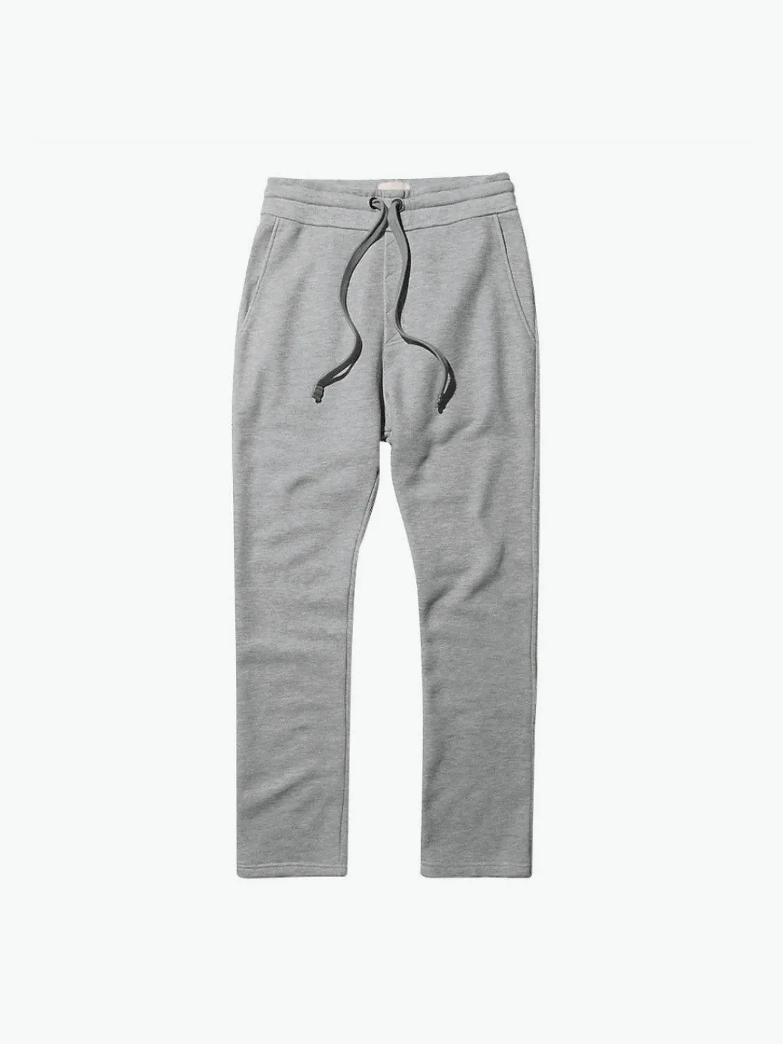 Tapered Loose-Fit Organic Cotton Sweatpants Melange Grey