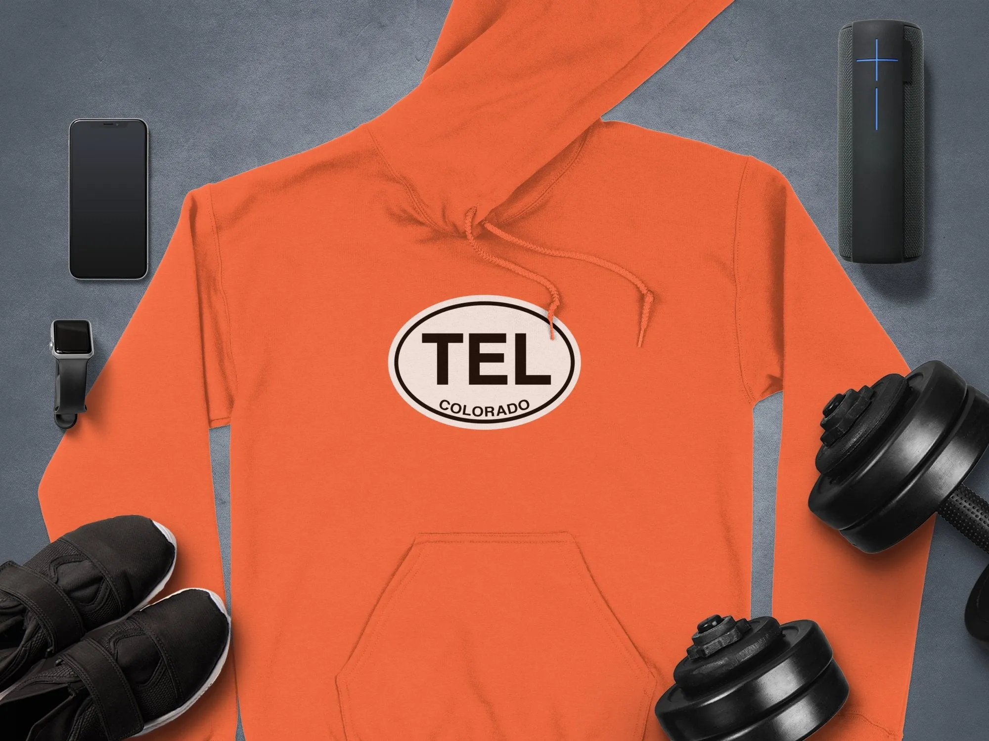Telluride Mens Hoodie - Warm Gear for Colorado Mountain Fans