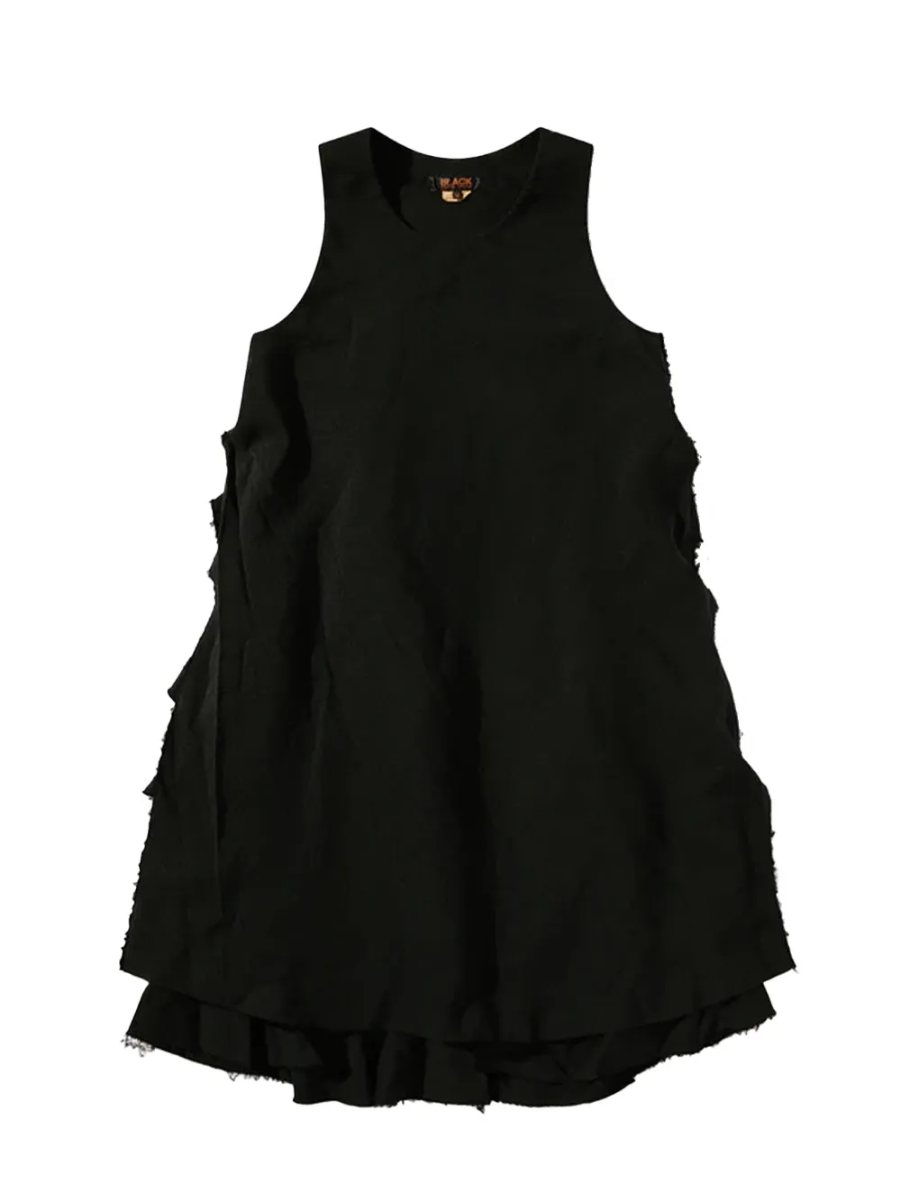 Tiered Overall Dress (Black)