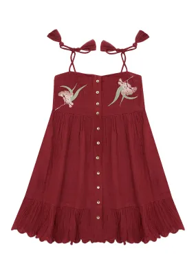 Tinsel Dress - Cherry Glaze
