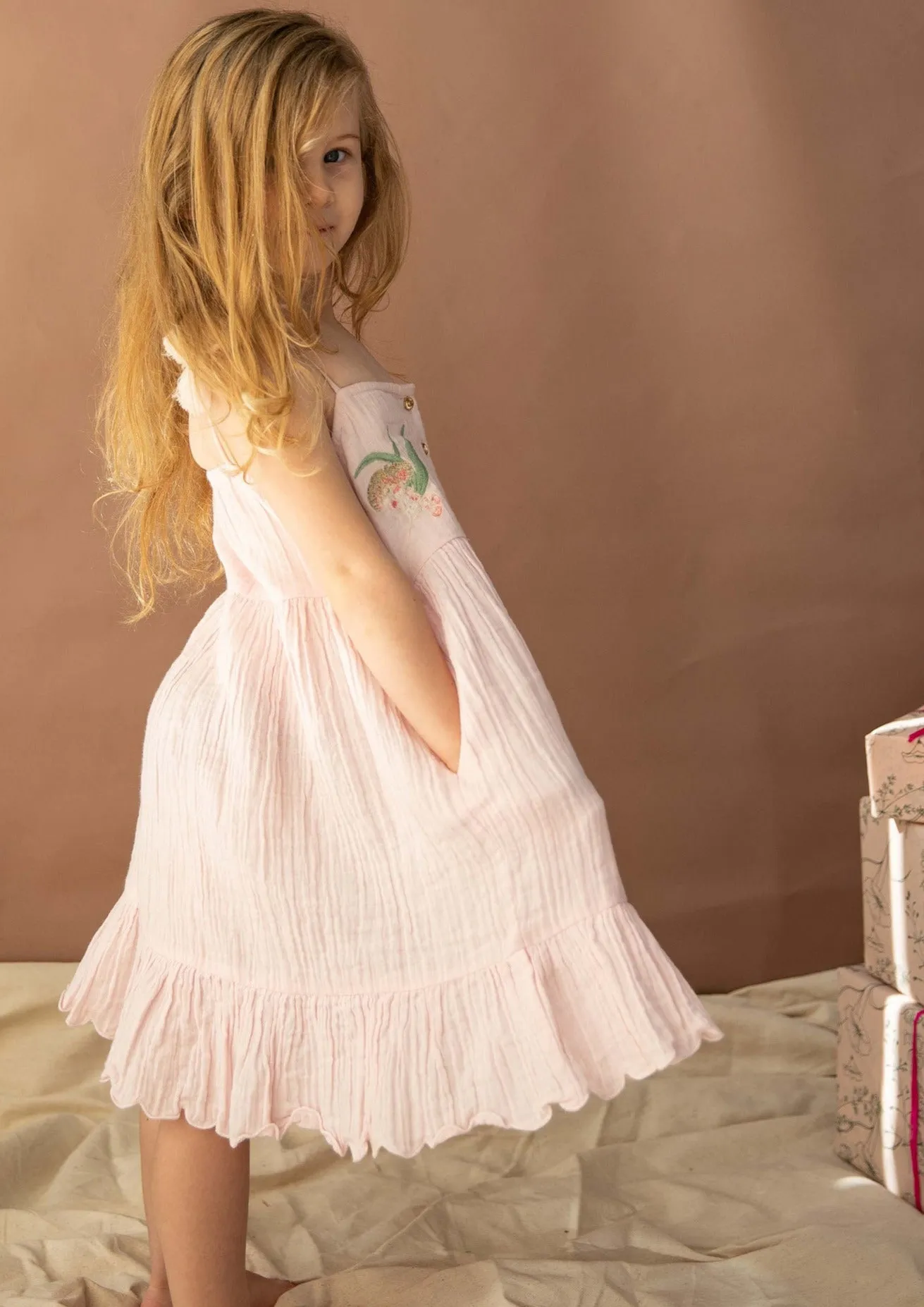 Tinsel Dress - Pink Candy
