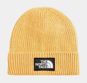 TNF Logo Box Cuffed Mens Beanie (Yellow/Black)
