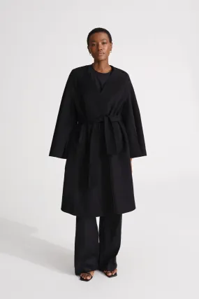 TRENTO COAT LONG - BLACK