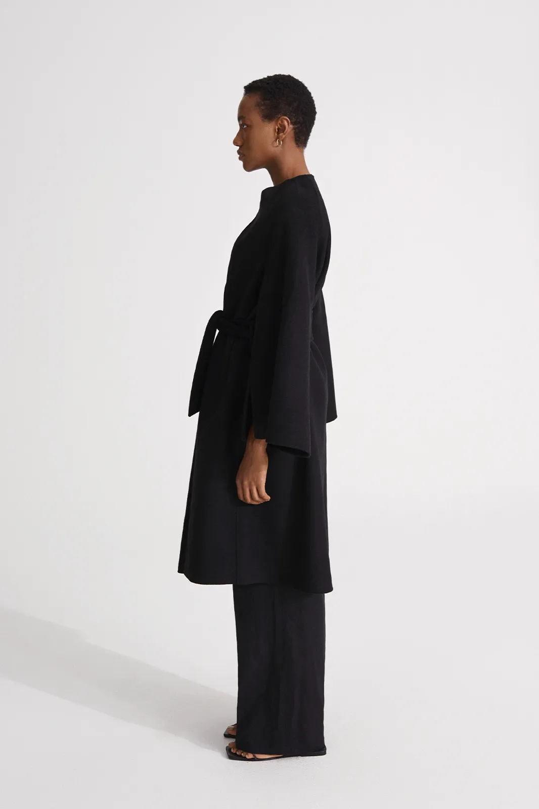 TRENTO COAT LONG - BLACK