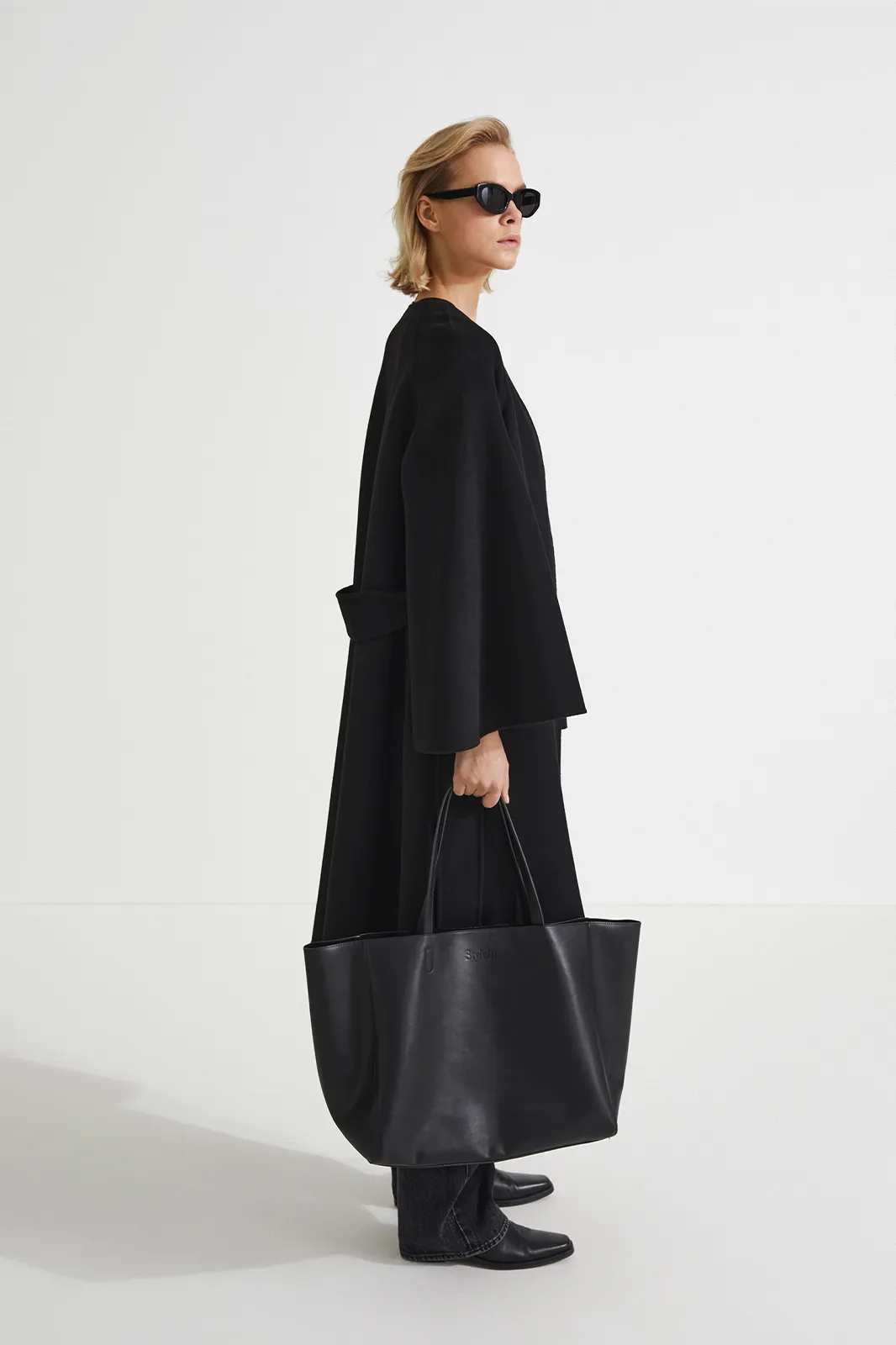 TRENTO COAT LONG - BLACK