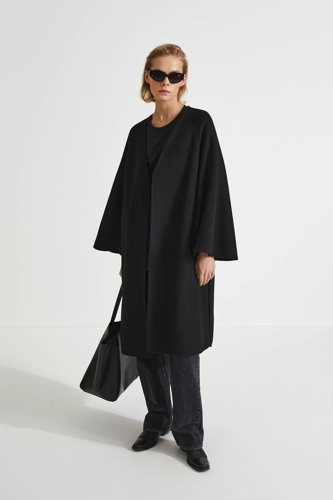TRENTO COAT LONG - BLACK
