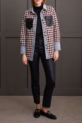 Tribal Jacket - Fancy Shacket - Scarlet /Denim