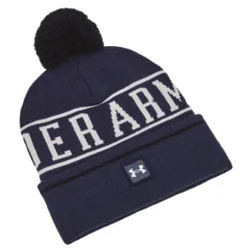 Under Armour Halftime Pom Golf Beanie - Midnight Navy/Summit White