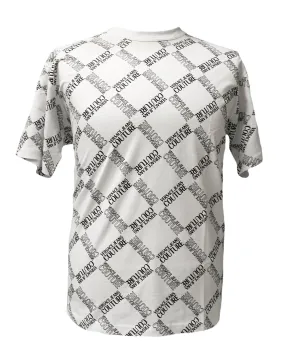 Versace Jeans Couture White Tile Signature Print T-Shirt-