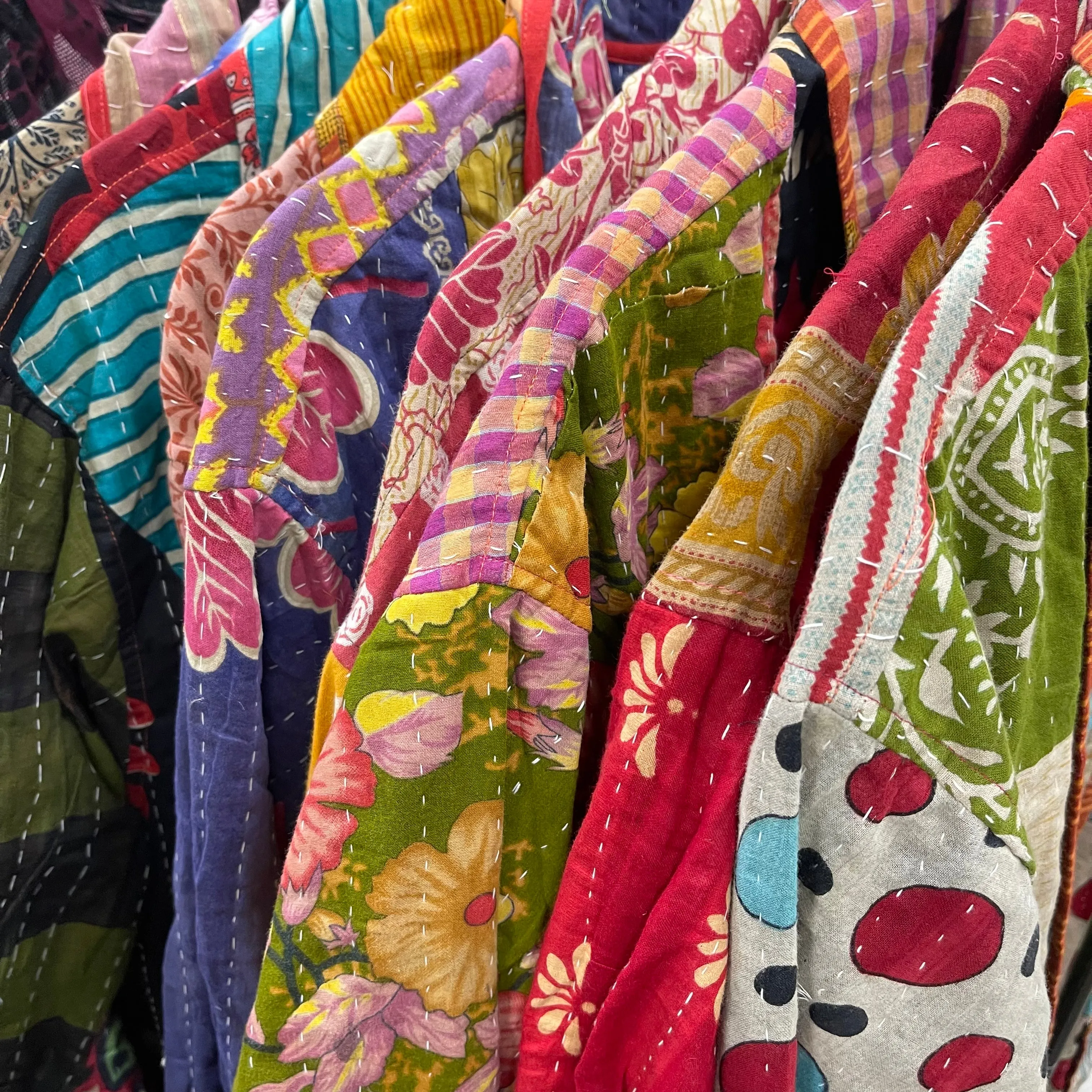Vintage Kantha Quilted Kimono