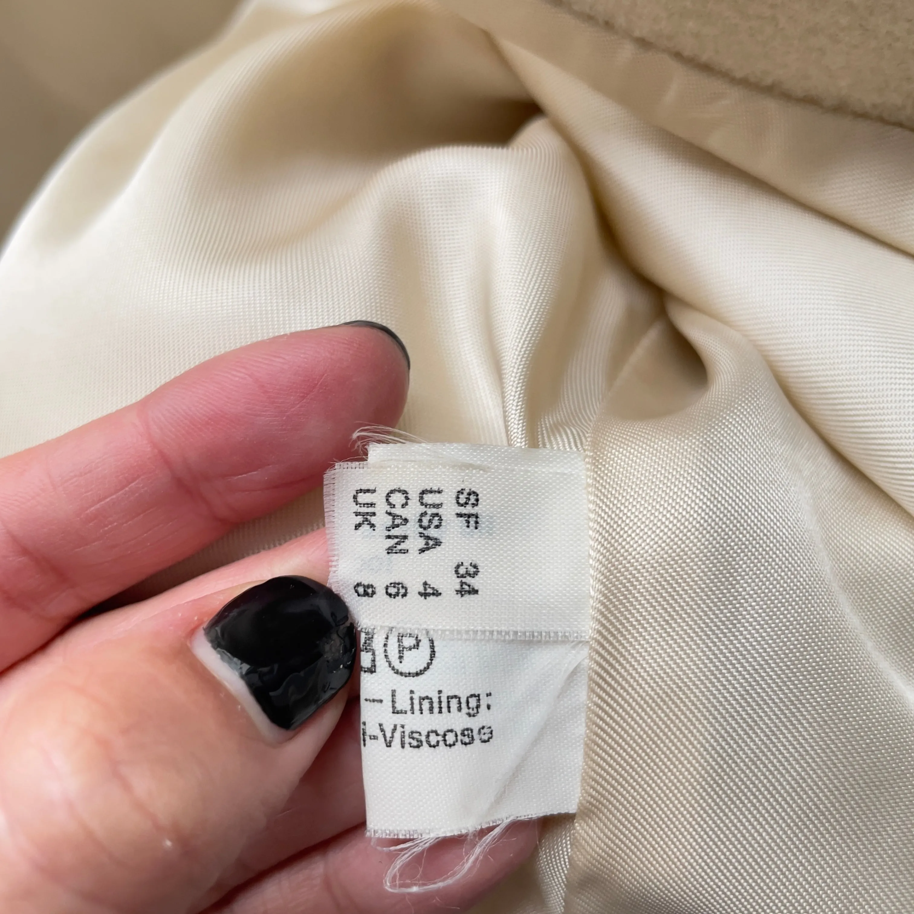 Vintage Off White Over Coat - Master Coat