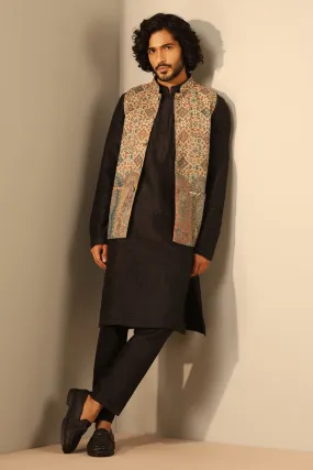 Viraj Fine Wool Silk Waist Coat